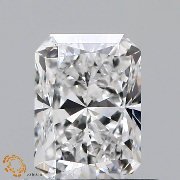 0.65 Carat Radiant Lab Grown Diamond, Very Good Polish, E Color, VVS2 Clarity