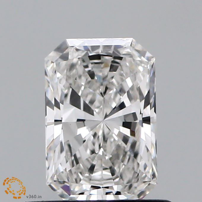 0.65 Carat Radiant Lab Grown Diamond, Very Good Polish, F Color, VS1 Clarity