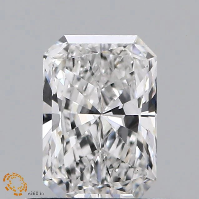0.67 Carat Radiant Lab Grown Diamond, Very Good Polish, E Color, VS1 Clarity