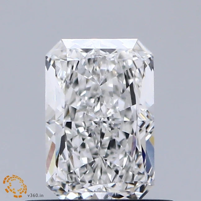 0.67 Carat Radiant Lab Grown Diamond, Very Good Polish, E Color, VS1 Clarity