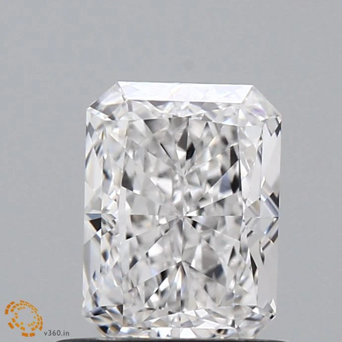 0.67 Carat Radiant Lab Grown Diamond, Very Good Polish, E Color, VVS2 Clarity