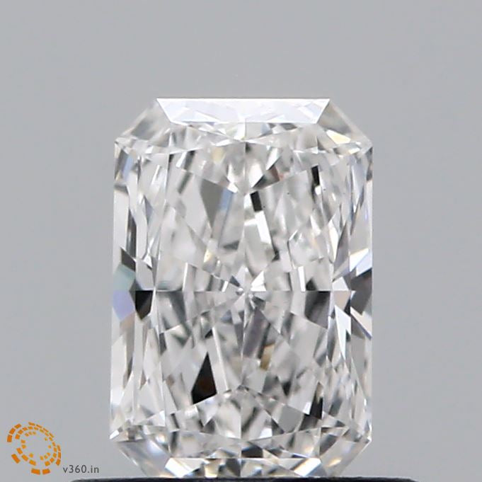 0.67 Carat Radiant Lab Grown Diamond, Very Good Polish, F Color, VS1 Clarity