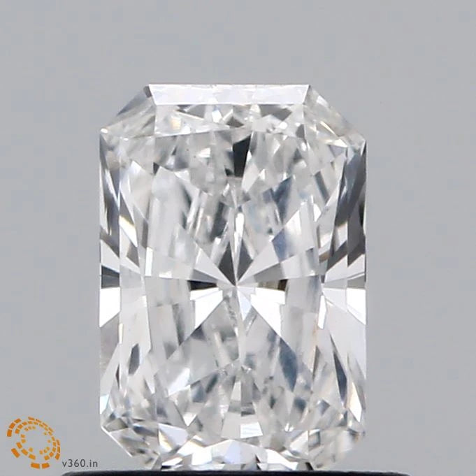 0.69 Carat Radiant Lab Grown Diamond, Very Good Polish, F Color, VS1 Clarity