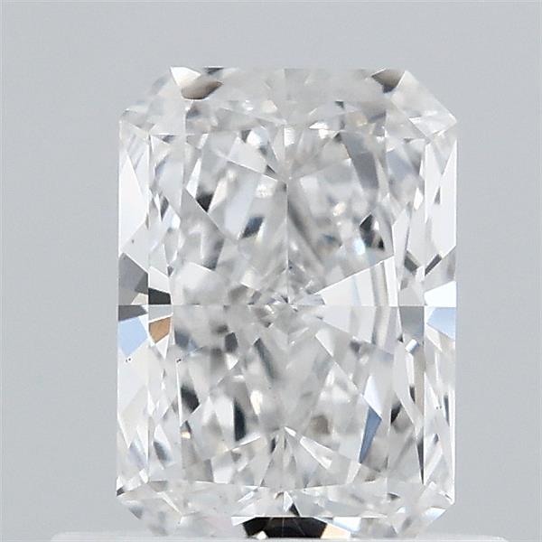 0.70 Carat Radiant Lab Grown Diamond, Very Good Polish, E Color, VVS2 Clarity