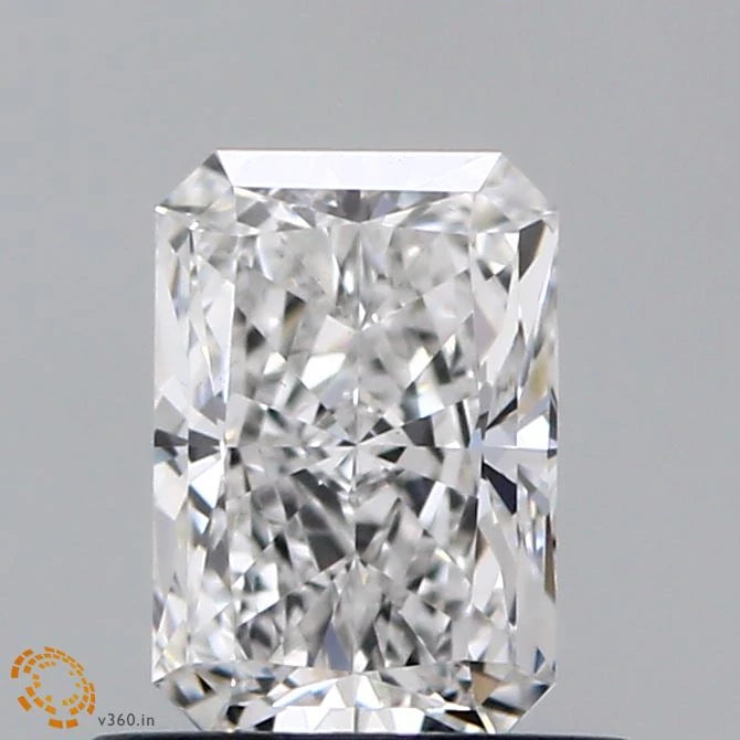 0.73 Carat Radiant Lab Grown Diamond, Excellent Polish, E Color, VS1 Clarity