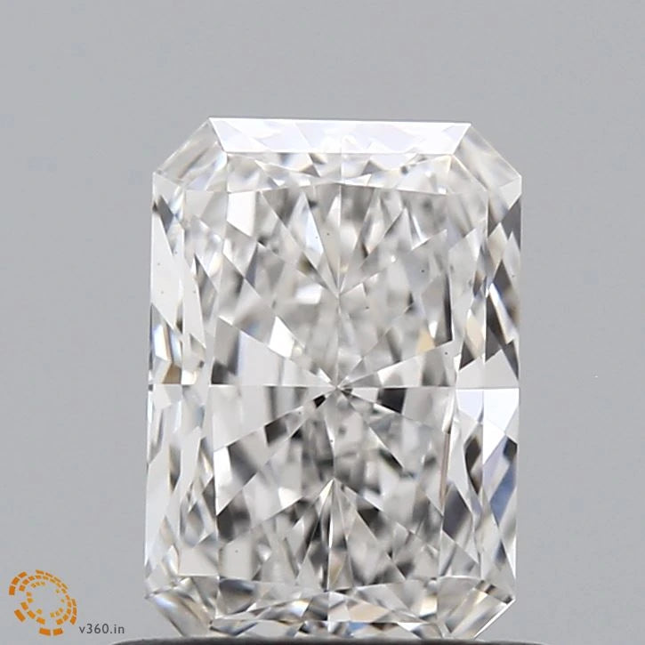 0.73 Carat Radiant Lab Grown Diamond, Excellent Polish, F Color, VS1 Clarity