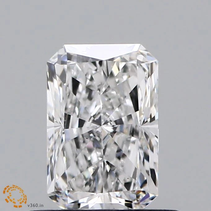 0.73 Carat Radiant Lab Grown Diamond, Very Good Polish, D Color, VS1 Clarity