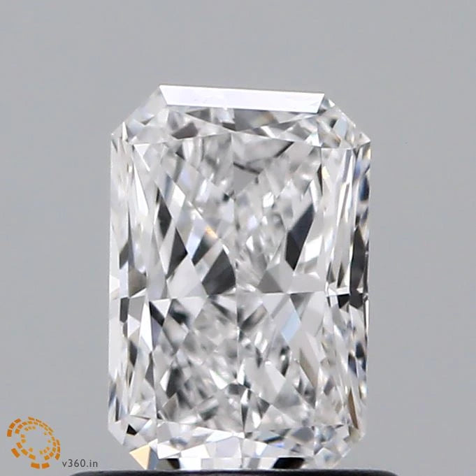 0.73 Carat Radiant Lab Grown Diamond, Very Good Polish, D Color, VS1 Clarity