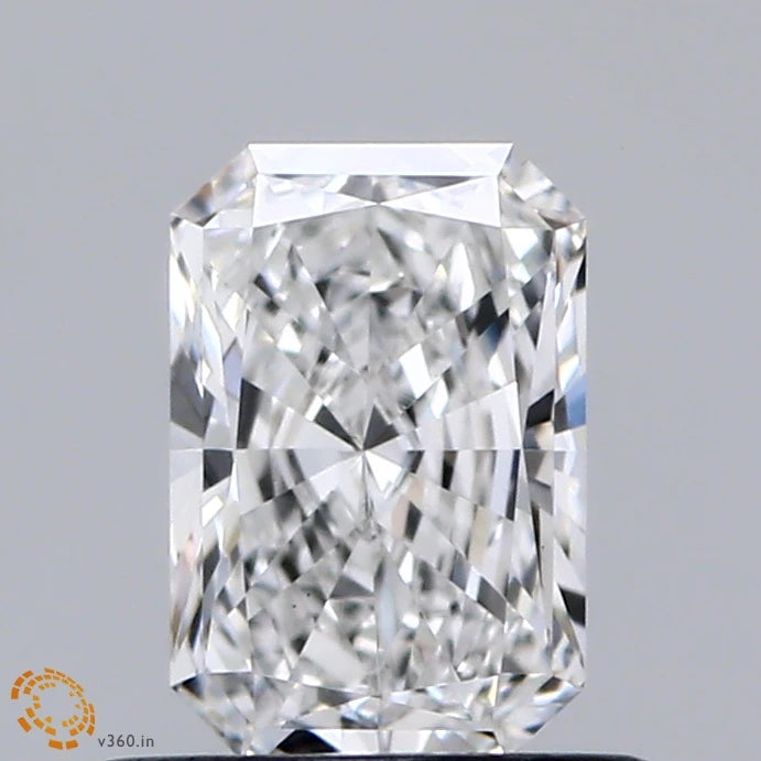 0.74 Carat Radiant Lab Grown Diamond, Very Good Polish, D Color, VS1 Clarity