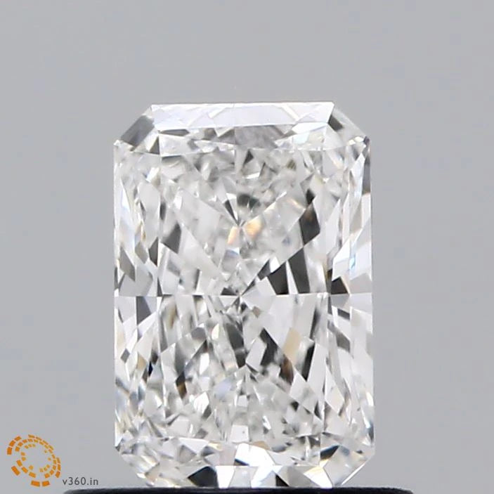 0.74 Carat Radiant Lab Grown Diamond, Very Good Polish, E Color, VS1 Clarity