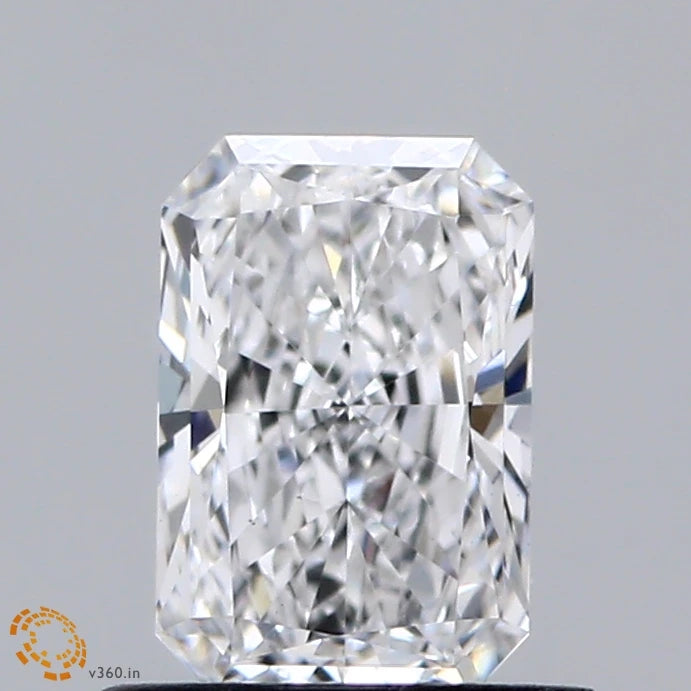 0.75 Carat Radiant Lab Grown Diamond, Very Good Polish, D Color, VS1 Clarity