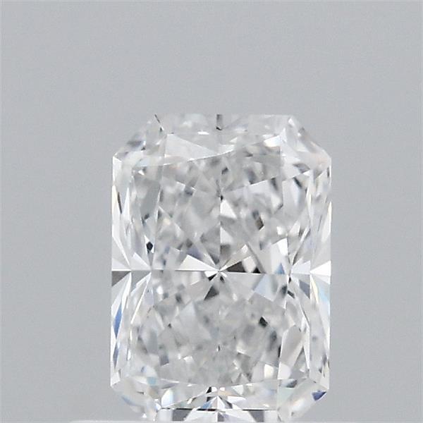 0.76 Carat Radiant Lab Grown Diamond, Excellent Polish, D Color, VVS2 Clarity