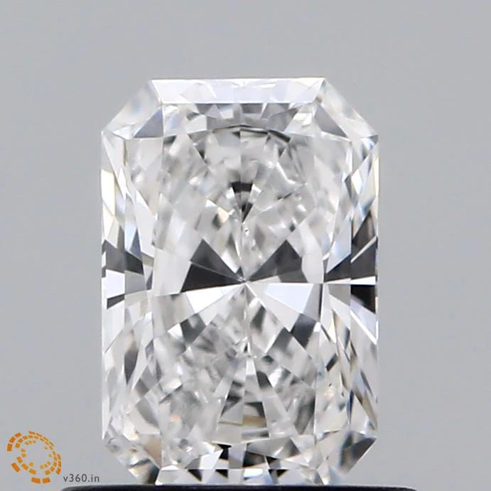 0.78 Carat Radiant Lab Grown Diamond, Very Good Polish, E Color, VS1 Clarity
