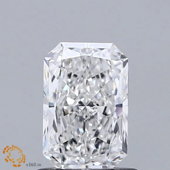 0.80 Carat Radiant Lab Grown Diamond, Excellent Polish, E Color, VS1 Clarity