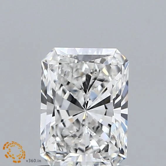 0.81 Carat Radiant Lab Grown Diamond, Excellent Polish, E Color, VS1 Clarity