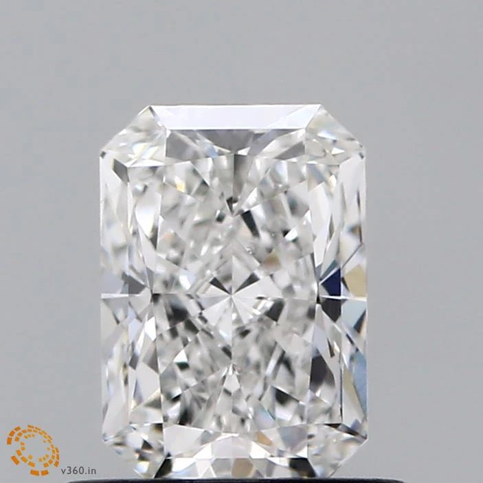 0.81 Carat Radiant Lab Grown Diamond, Very Good Polish, E Color, VS1 Clarity