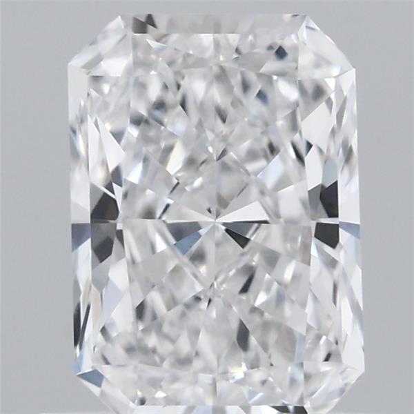 0.82 Carat Radiant Lab Grown Diamond, Very Good Polish, D Color, VVS2 Clarity