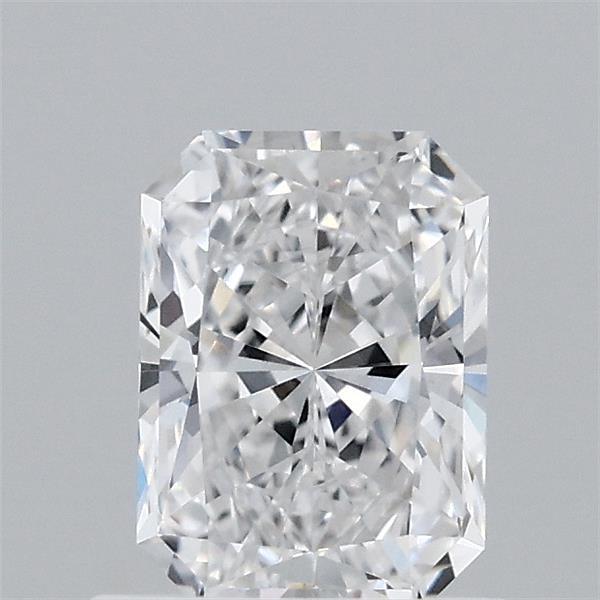 0.92 Carat Radiant Lab Grown Diamond, Excellent Polish, D Color, VVS2 Clarity