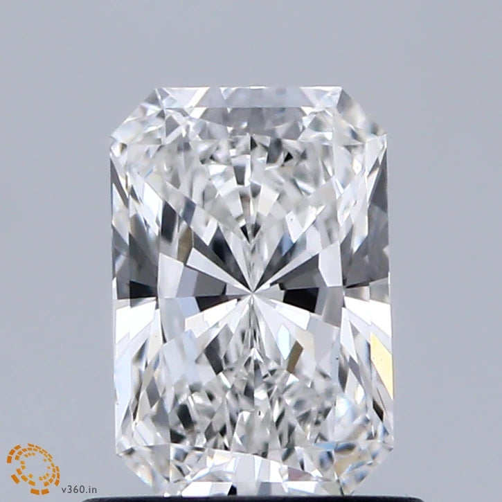 0.92 Carat Radiant Lab Grown Diamond, Excellent Polish, E Color, VS1 Clarity