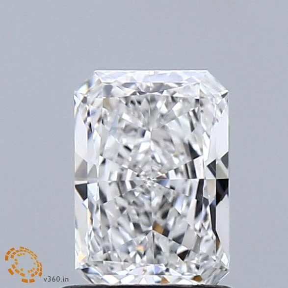 0.95 Carat Radiant Lab Grown Diamond, Very Good Polish, E Color, VS1 Clarity
