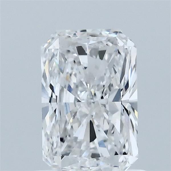 1.00 Carat Radiant Lab Grown Diamond, Excellent Polish, D Color, VVS2 Clarity