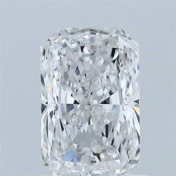 1.00 Carat Radiant Lab Grown Diamond, Excellent Polish, E Color, VVS2 Clarity
