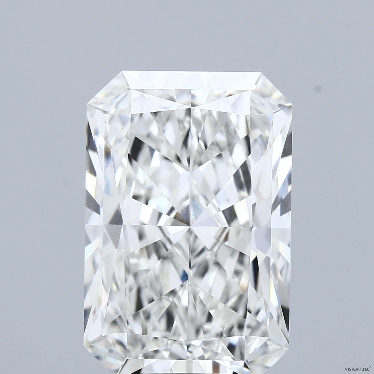 10.19 Carat Radiant Lab Grown Diamond, Excellent Polish, F Color, VVS2 Clarity