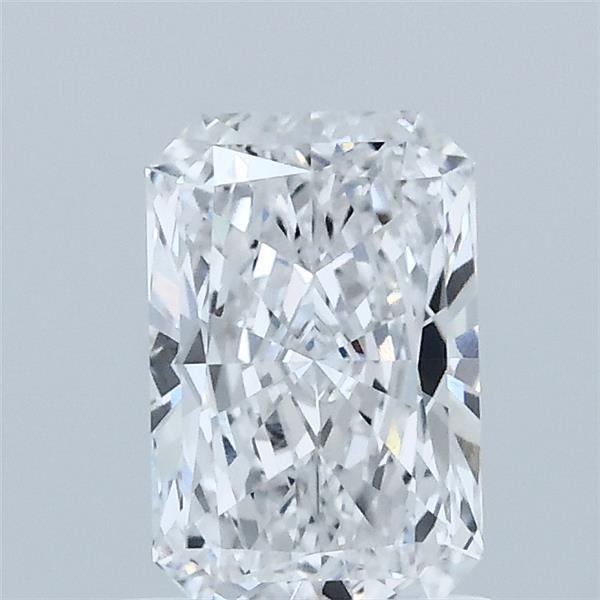 1.04 Carat Radiant Lab Grown Diamond, Excellent Polish, D Color, VVS2 Clarity