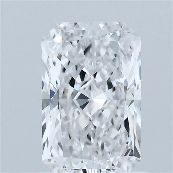 1.08 Carat Radiant Lab Grown Diamond, Excellent Polish, D Color, VVS2 Clarity