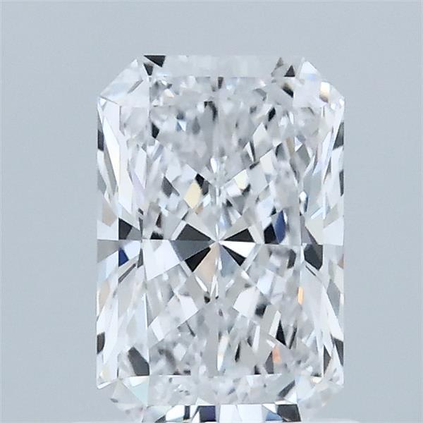1.08 Carat Radiant Lab Grown Diamond, Excellent Polish, D Color, VVS2 Clarity