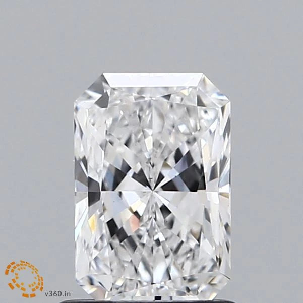 1.10 Carat Radiant Lab Grown Diamond, Excellent Polish, D Color, VS2 Clarity