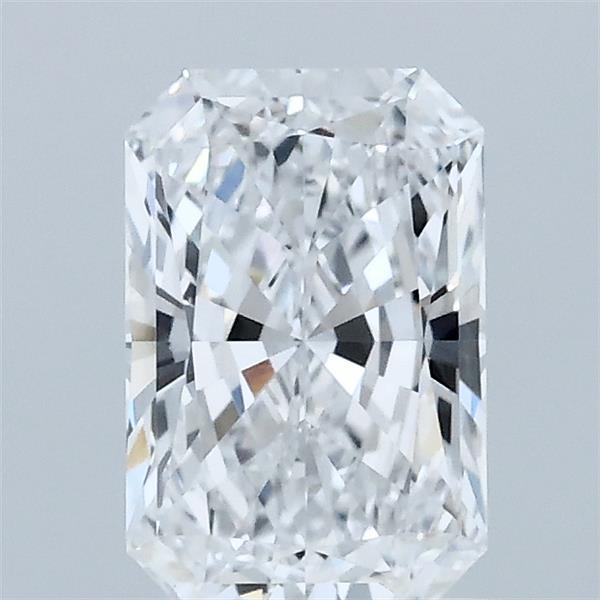 1.10 Carat Radiant Lab Grown Diamond, Excellent Polish, D Color, VVS2 Clarity
