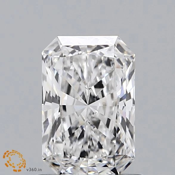 1.12 Carat Radiant Lab Grown Diamond, Excellent Polish, E Color, VS1 Clarity