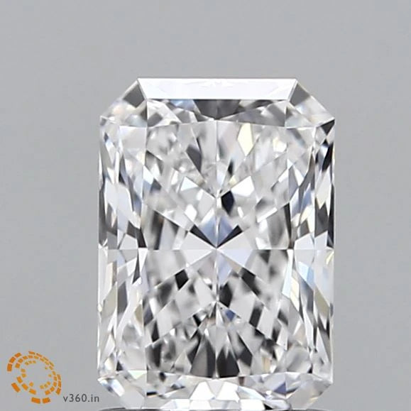 1.14 Carat Radiant Lab Grown Diamond, Excellent Cut, E Color, VS1 Clarity