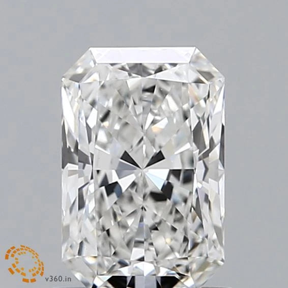 1.16 Carat Radiant Lab Grown Diamond, Excellent Polish, F Color, VVS2 Clarity