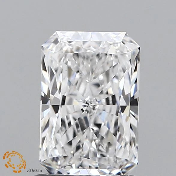 1.16 Carat Radiant Lab Grown Diamond, Ideal Cut, D Color, VS1 Clarity
