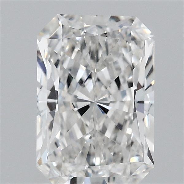 1.31 Carat Radiant Lab Grown Diamond, Excellent Polish, E Color, VVS2 Clarity