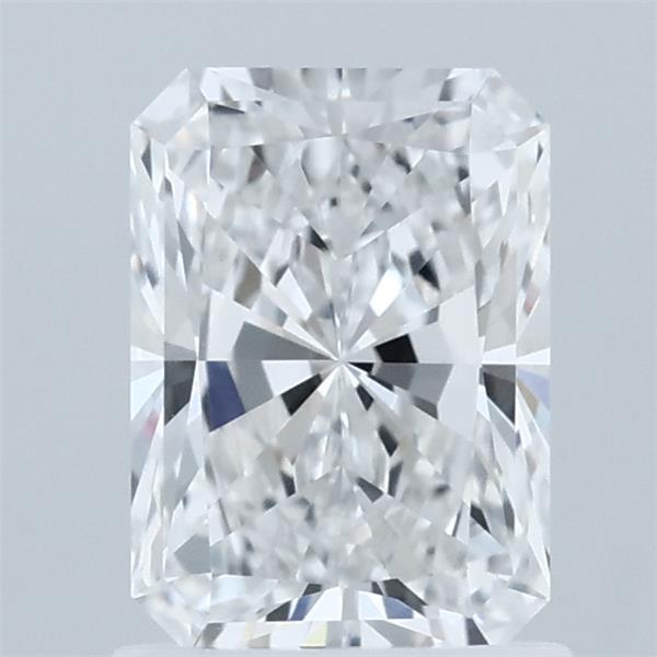 1.34 Carat Radiant Lab Grown Diamond, Excellent Polish, D Color, IF Clarity
