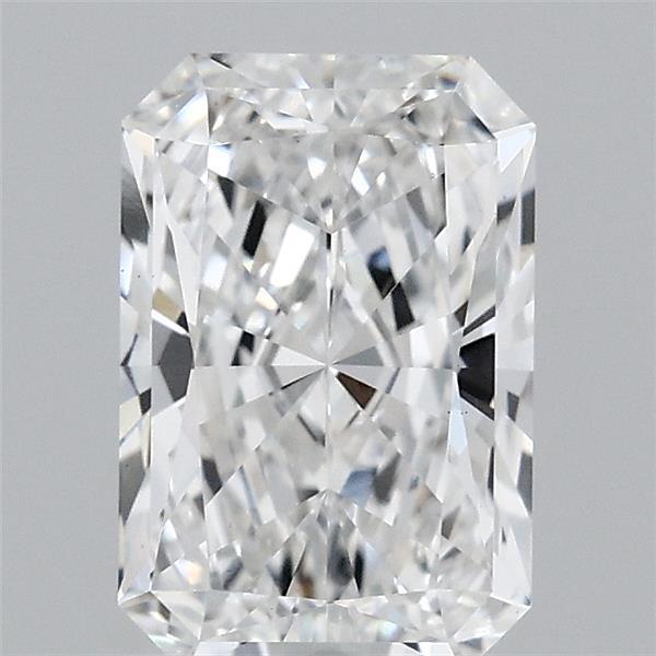 1.44 Carat Radiant Lab Grown Diamond, Excellent Polish, E Color, VS1 Clarity