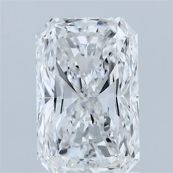1.50 Carat Radiant Lab Grown Diamond, Excellent Polish, D Color, VS1 Clarity
