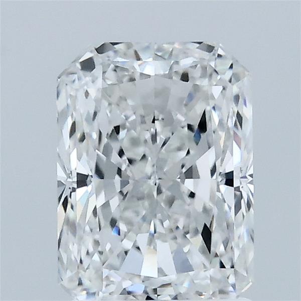 1.50 Carat Radiant Lab Grown Diamond, Excellent Polish, E Color, VS1 Clarity