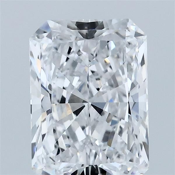 1.53 Carat Radiant Lab Grown Diamond, Excellent Polish, D Color, VVS2 Clarity