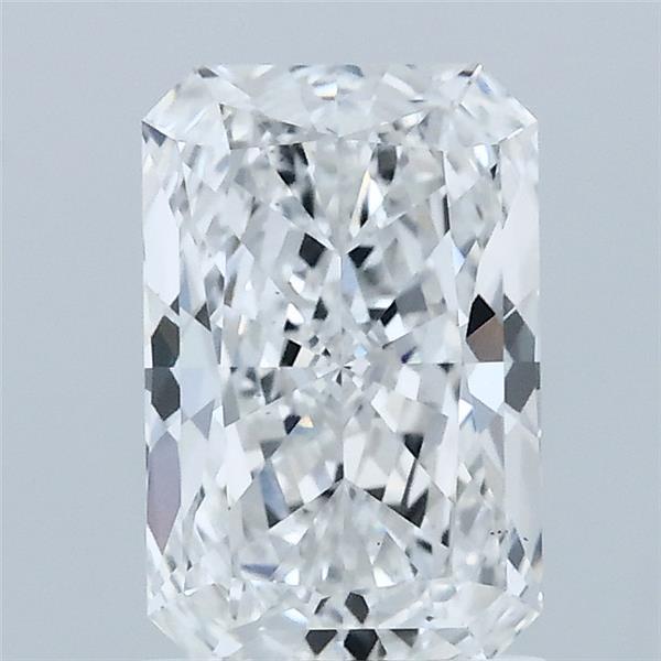 1.54 Carat Radiant Lab Grown Diamond, Excellent Polish, E Color, VS1 Clarity