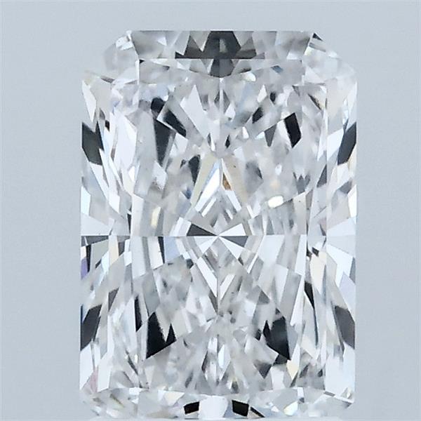 1.56 Carat Radiant Lab Grown Diamond, Excellent Polish, D Color, VS1 Clarity