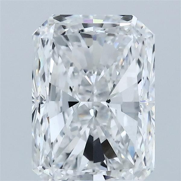 2.00 Carat Radiant Lab Grown Diamond, Excellent Polish, D Color, VS1 Clarity