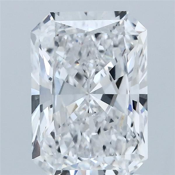2.01 Carat Radiant Lab Grown Diamond, Excellent Polish, D Color, VS2 Clarity