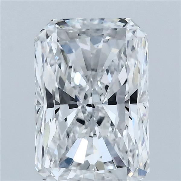 2.01 Carat Radiant Lab Grown Diamond, Excellent Polish, E Color, VVS2 Clarity