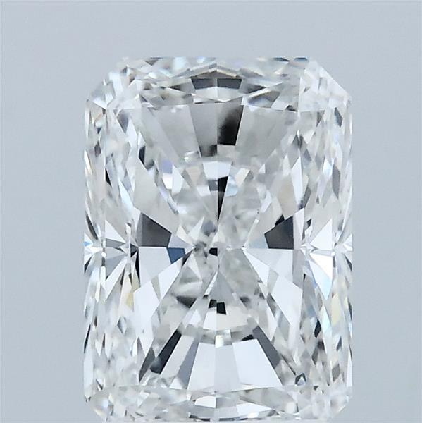 2.03 Carat Radiant Lab Grown Diamond, Excellent Polish, E Color, VVS2 Clarity