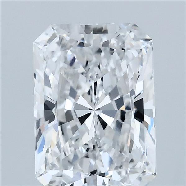 2.04 Carat Radiant Lab Grown Diamond, Excellent Polish, D Color, VVS1 Clarity