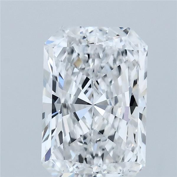 2.05 Carat Radiant Lab Grown Diamond, Excellent Polish, D Color, VS1 Clarity